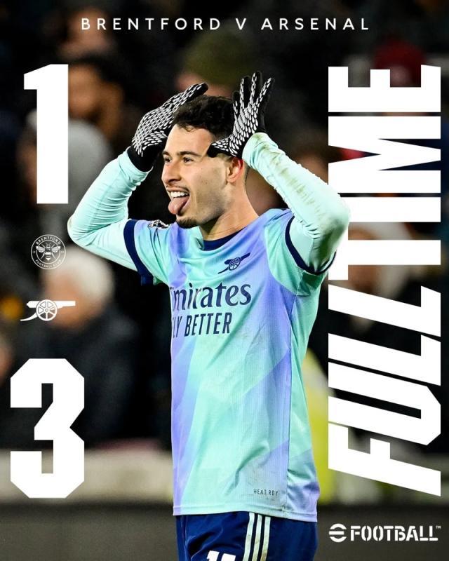 赛事赛程-【英超】巴西双枪破门，阿森纳3比1逆转布伦特福德